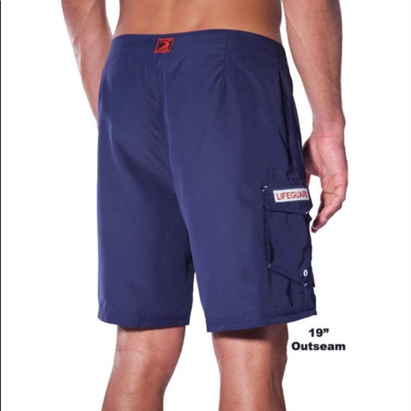 SOLD! Maui Rippers Lifeguard Board Shorts Microfiber - Picture 2 of 10